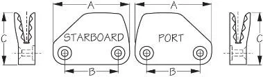 Sea Dog Marine - Cl206 Lateral Strbd (002060-1)