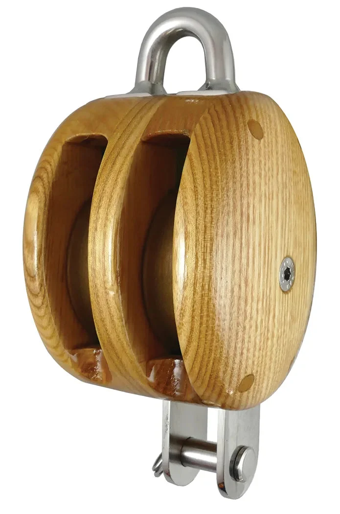 Davey & Co 60 mm Ash Double Block - Becket, 0613/AH/100