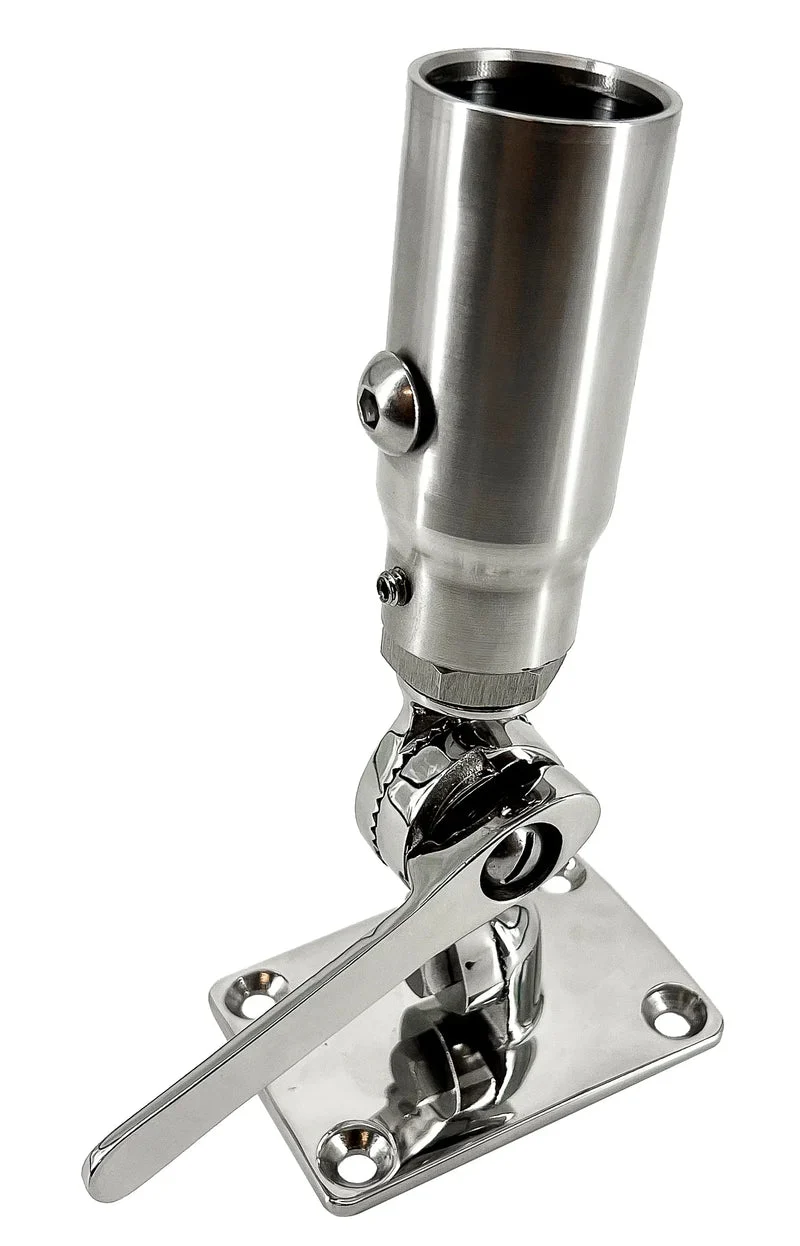 Seaview Starlink Stainless Steel 1"-14 Threaded Adapter & Stainless Steel Ratchet Base