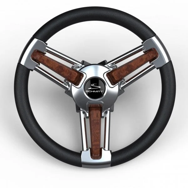 Schmitt & Ongaro Burano Wheel 14" 3/4" Tapered Shaft Burl Polyurethane w/Stainless Spoke Includes Center Cap/Nut