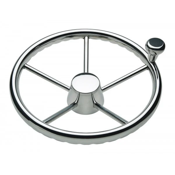 Schmitt & Ongaro 170 Finger Grip Destroyer 5-Spoke 13.5" Stainless Steel Cap 3/4" Tapered Shaft w/Knob
