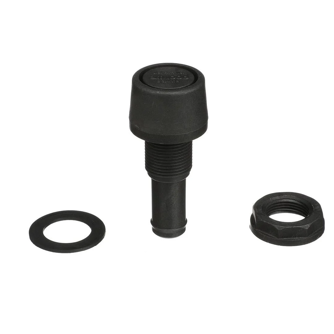 Attwood Straight Fuel Vent - Black Polypropylene