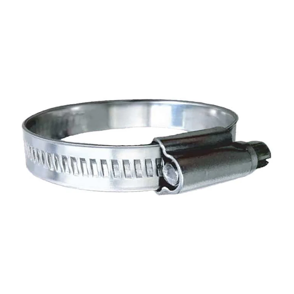 Trident Marine 316 SS Non-Perforated Worm Gear Hose Clamp - 15/32" Band Range - (5/8" – 15/16") Clamping Range - 10-Pack - SAE Size 8
