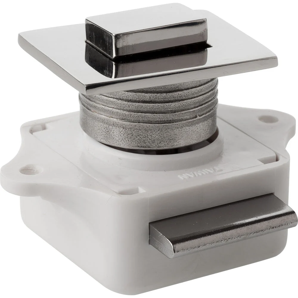 Sea-Dog Push Button Rim Latch - Square - Stainless Steel/Plastic Housing