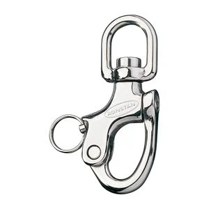 RONSTAN 3 5/8" L Stainless Steel Standard S-Bail Snap Shackle, RF6210