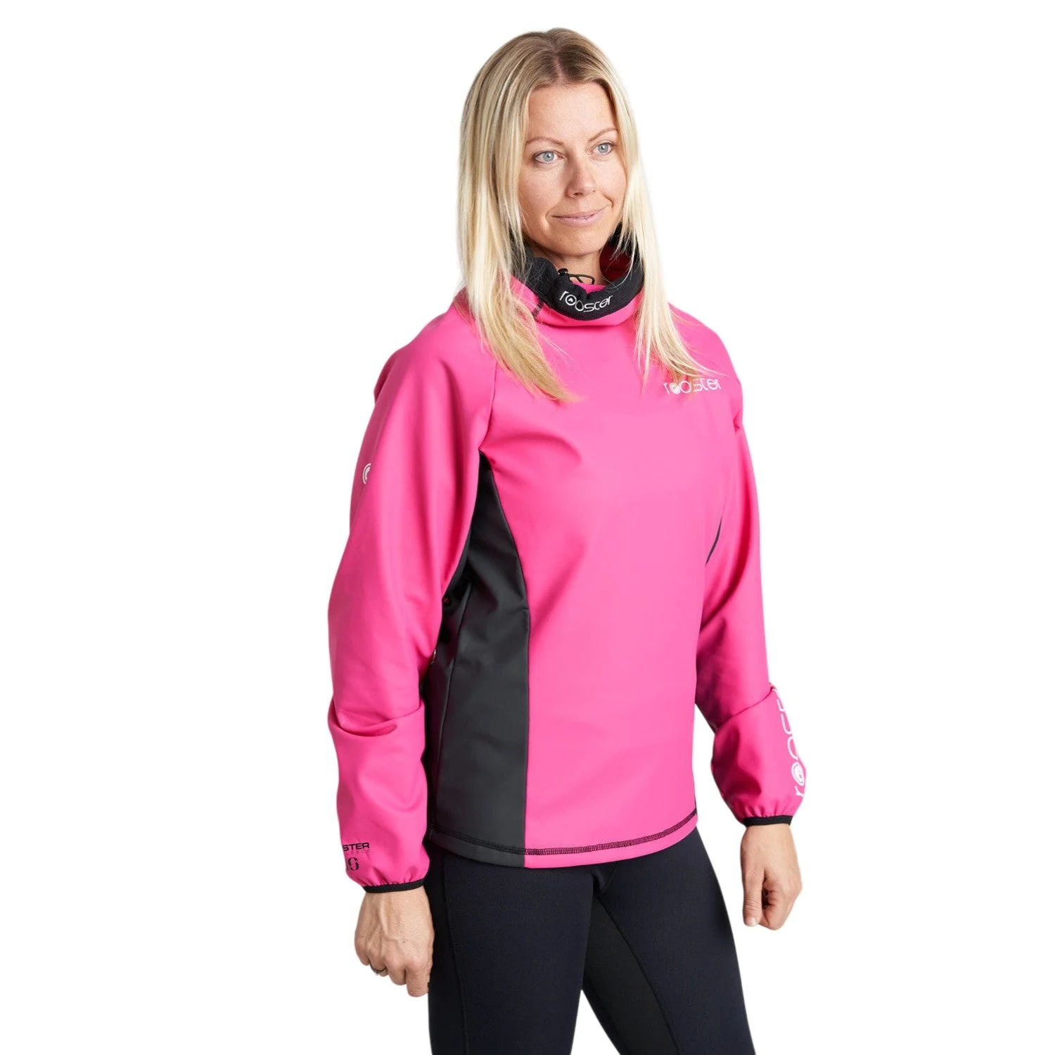 Rooster Womens Classic Aquafleece Top (Pink, Cyan)