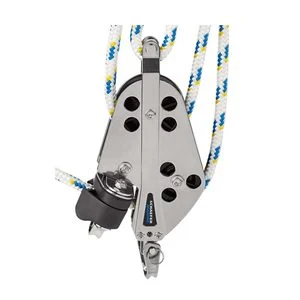 SCHAEFER Stainless Fiddle Block with Cam & Becket, 705-75