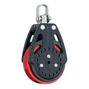 HARKEN 57mm Power3 Ratchamatic Block - Swivel, Red Sheave, 2625.RED