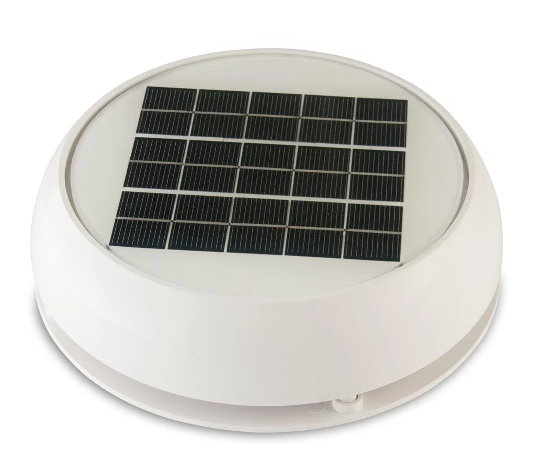 4 Day/Night Solar Vent, White