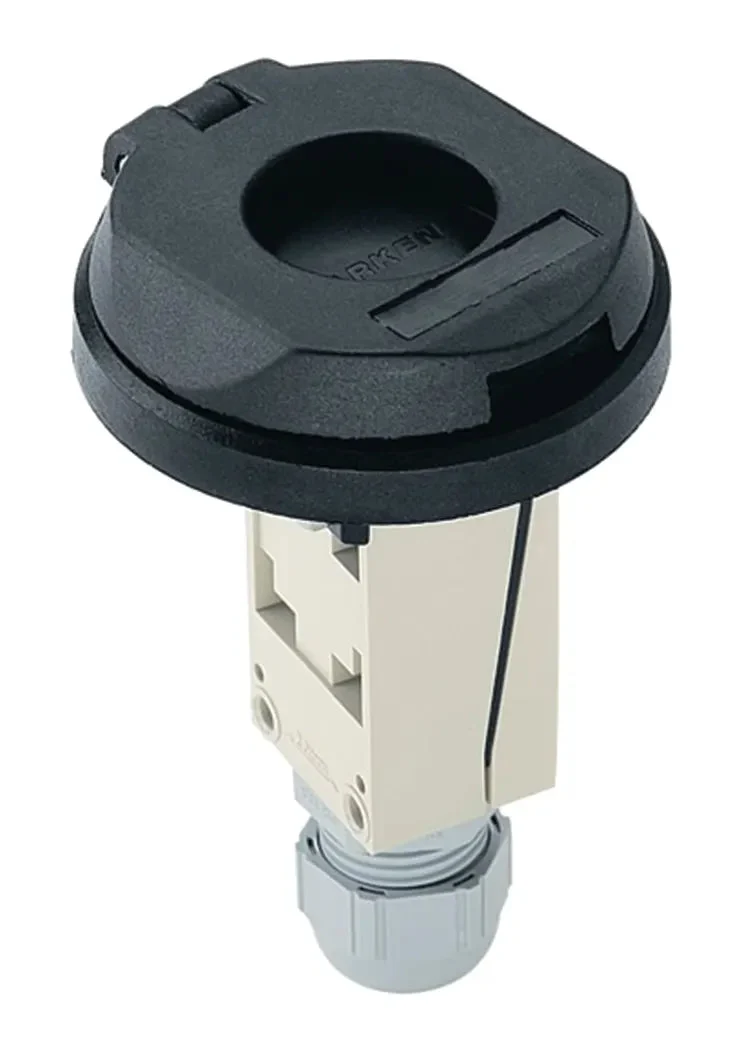 Harken Black Composite Waterproof Switch - Single-Function with Guard Top, 12 or 24V, BRS102/P