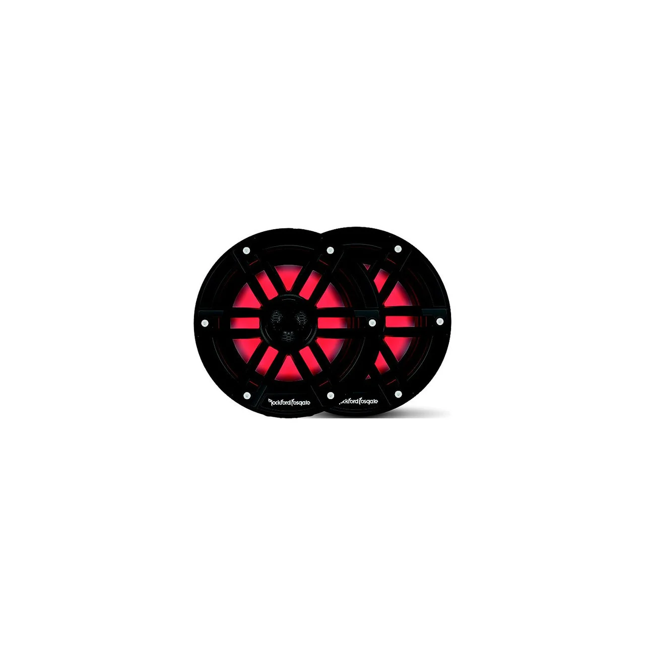 Rockford Fosgate - Rockford Fosgate M18B Color Optix Marine 2-Way Speakers, 8" Black - M1-8B