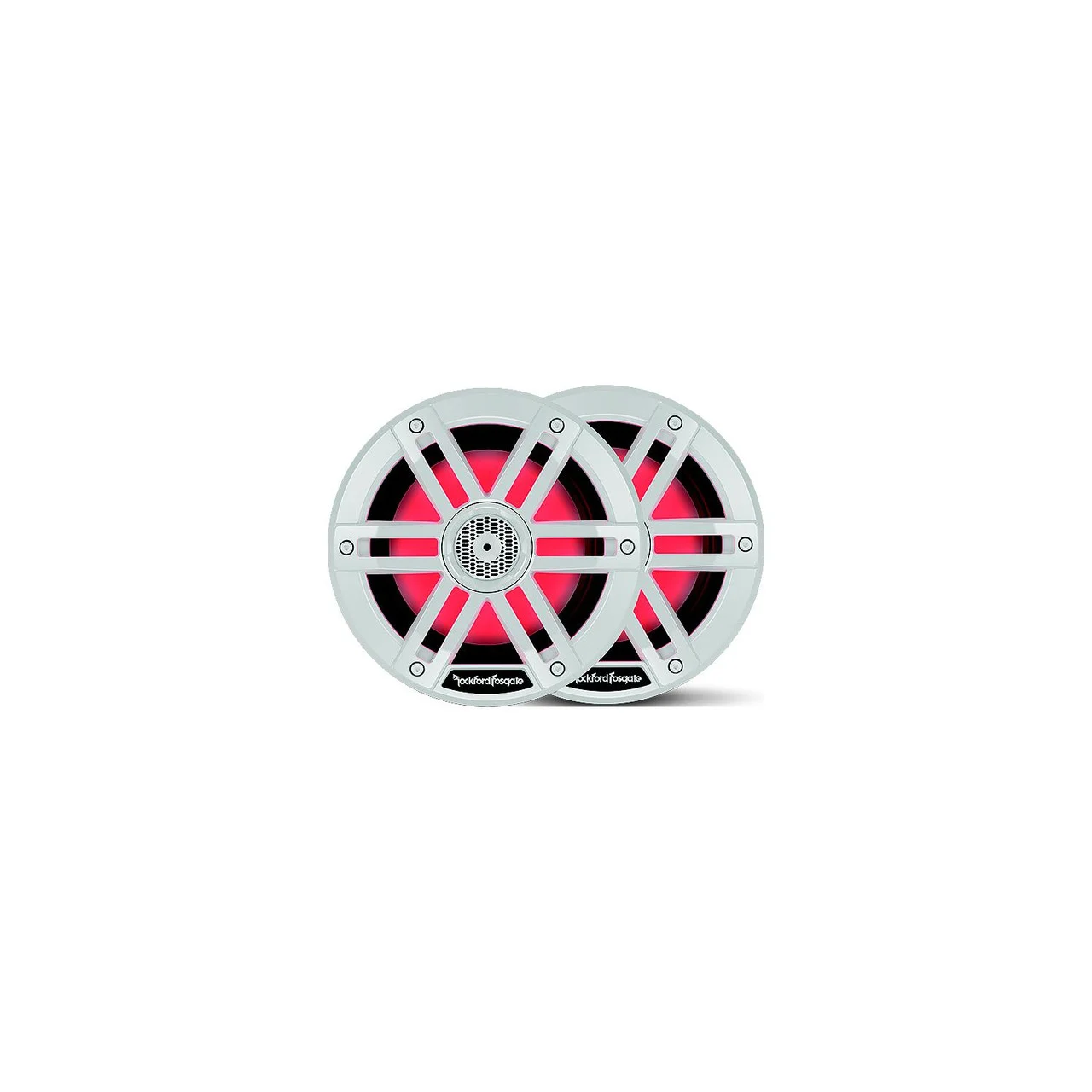 Rockford Fosgate - Rockford Fosgate M18 Color Optix Marine 2-Way Speakers, 8" White - M1-8