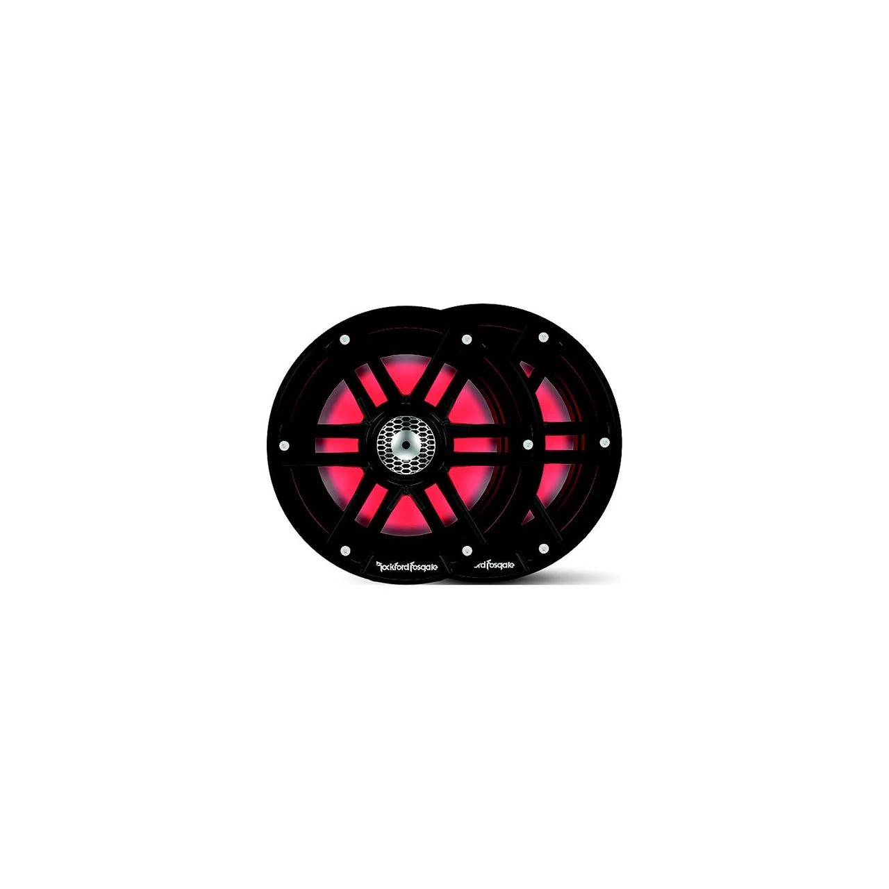 Rockford Fosgate - Rockford Fosgate M265B Color Optix Marine 2-Way Speakers, 6.5" Black / Stainless - M2-65B
