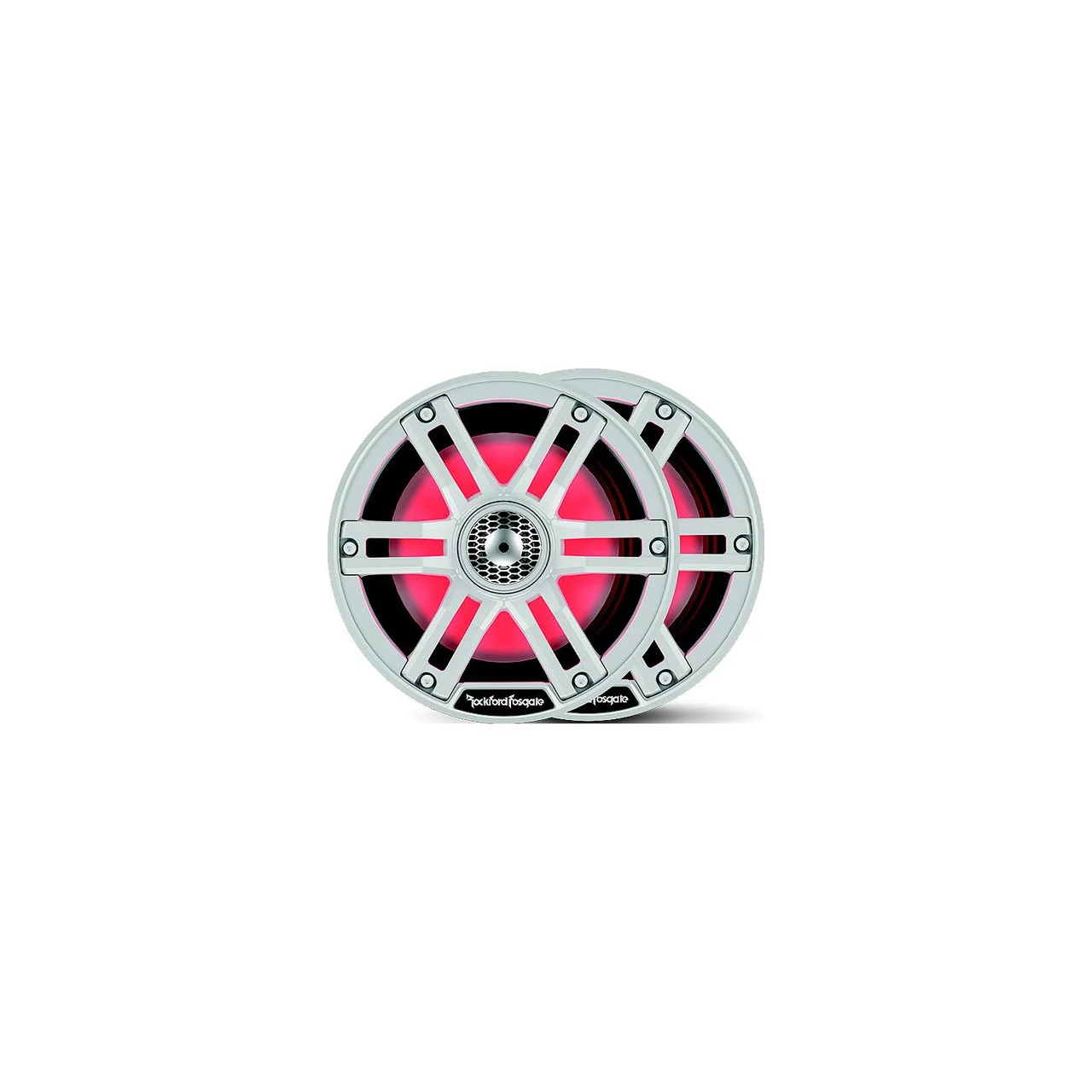 Rockford Fosgate - Rockford Fosgate M265 Color Optix Marine 2-Way Speakers, 6.5" White / Stainless - M2-65