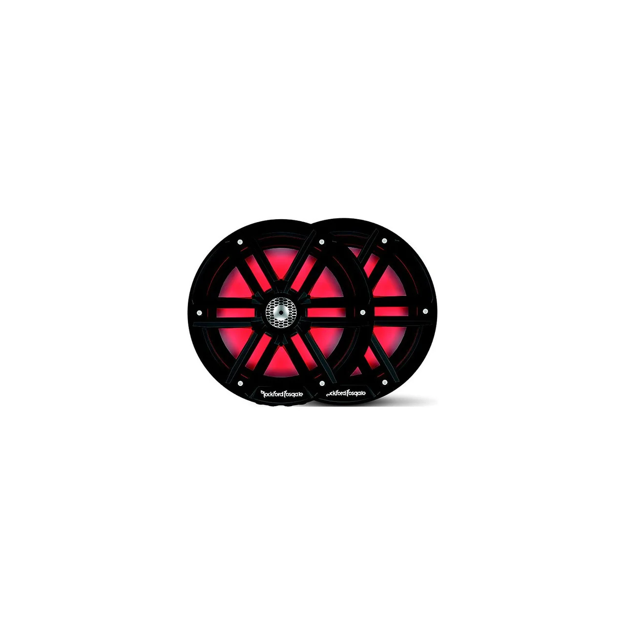 Rockford Fosgate - Rockford Fosgate M28HB Color Optix Marine 2-Way Horn Speakers, Black / Stainless - M2-8HB