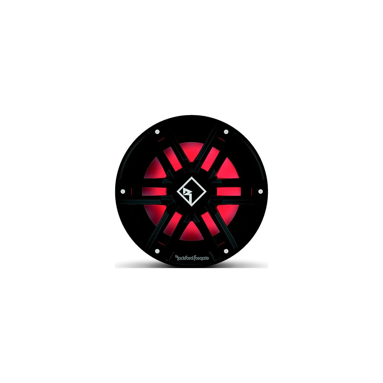 Rockford Fosgate - Rockford Fosgate M2D412IB DVC 2 Color Optix Infinite Baffle Marine Subwoofer, 12" w/ Black & Stainless Grills - M2D4-12IB