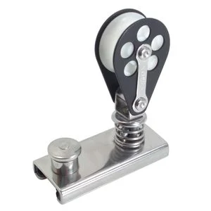 SCHAEFER Spring-Loaded Block fits 1" Track, Aluminum Cheeks