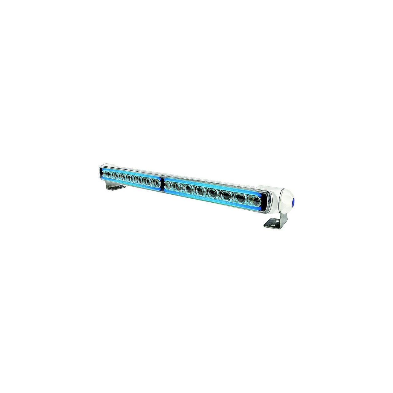 Hella - Hella 958140531 Sea Hawk-470 LED Light Bar w/Blue Edge Light & White Housing - 958140531