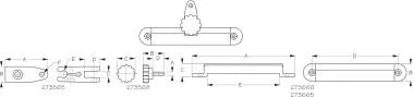 Sea Dog Marine - Nylon Slide Bracket Black 1" (273660-1)