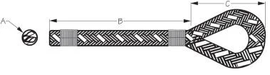 Sea Dog Marine - 2 Braid Nylon Dock Line 3/8x15' - Sea-dog Line (302110015bkt-1)