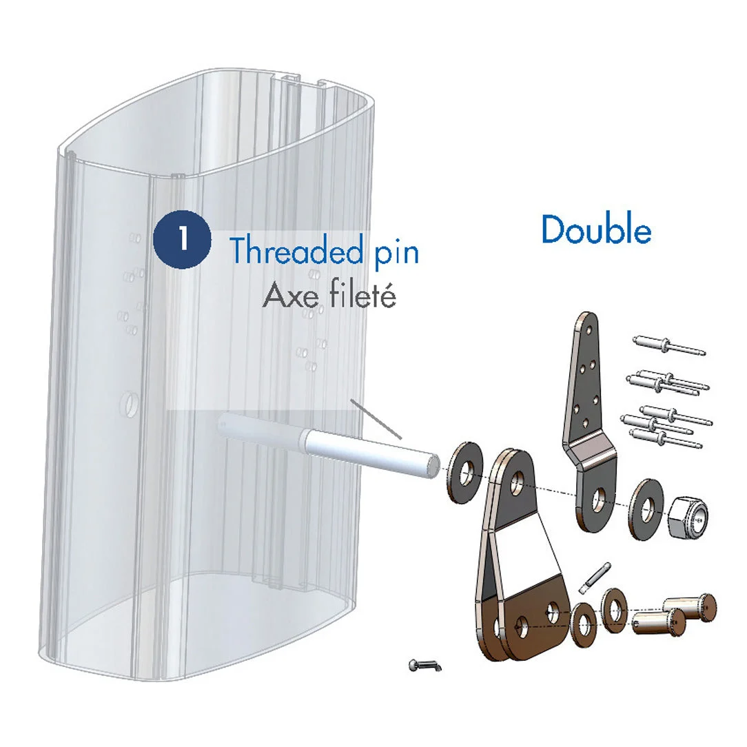 Sparcraft Double External Tang Wire Ø3mm Pin Ø6mm