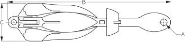 Sea Dog Marine - Galvanized Folding Anchor 22 Pound (318022)