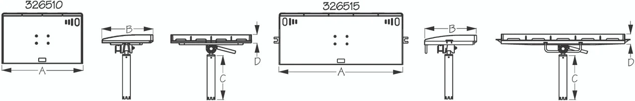 Sea Dog Marine - Fillet Tbl/rod Holder Gmbl Mount - Sea-dog Line (326510-3)
