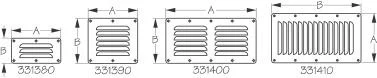 Sea Dog Marine - Stainless Steel Louvered Vent 5"x2 -5/8" (331380-1)
