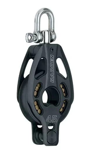 Harken 45 mm Aluminum Block — Swivel, Becket