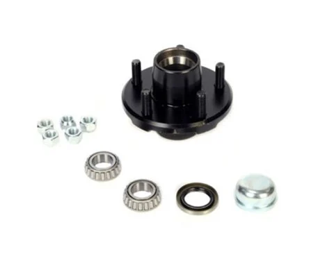 Redneck Trailer Supplies - Hub Kit, Gvh34822545 L44643 Bearings, Seal, Cap, Nuts, 5 1/2" Diameter Hub Flange, Painted, Bt8 1" Spindle, 1000lb Capacity, Fits Dexter 2200lb Axles (106212) - 106212