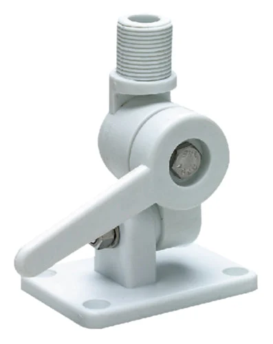 Seachoice 19501 Nylon Antenna Ratchet Mount - White