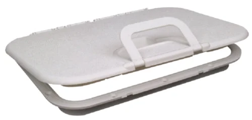 Seachoice 39201 Polypropylene Offshore Hatch - 10-3/8 Inch x 20-1/2 Inch ID - White
