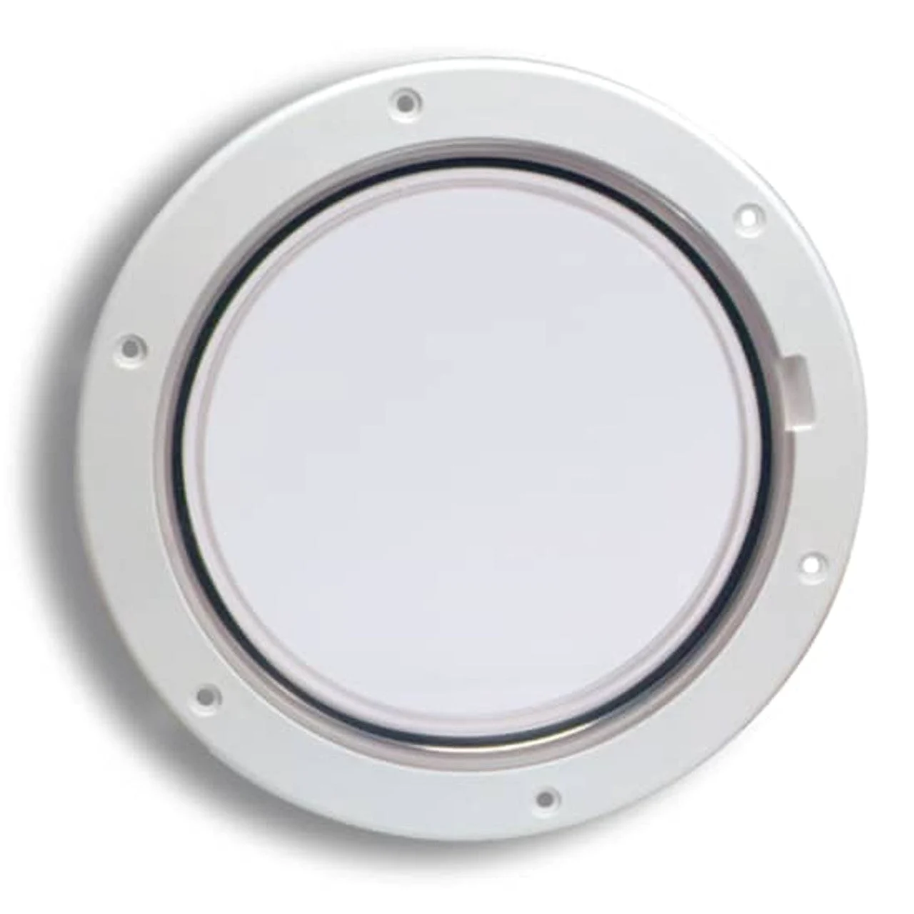 Beckson Pry-Out Deck Plate - 6" White with Clear Plate