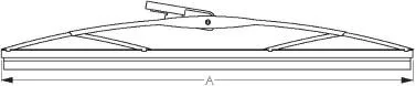Sea Dog Marine - Wiper Blade 14" Silver/stainless Steel (414214s-1)