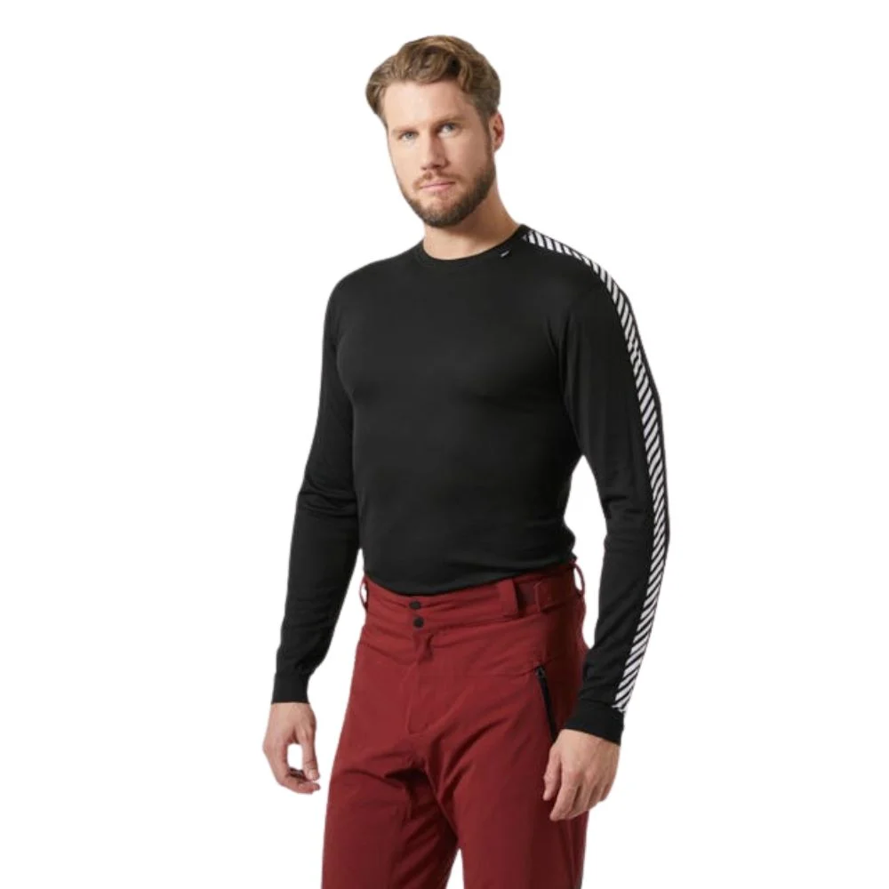 Helly Hansen Men's HH Lifa Stripe Long-Sleeve Crew Base Layer