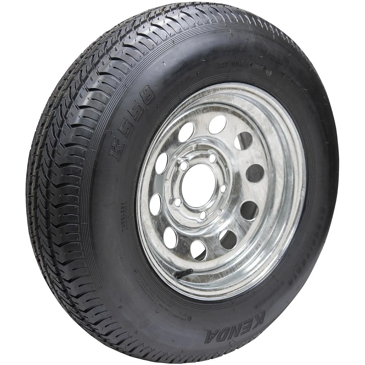 Seachoice Products - Seachoice 53434 ST225/75D15D/6H KR558 15" Galvanized Spoke, 6 Lug Bias Tire & Wheel Assembly - 3S881