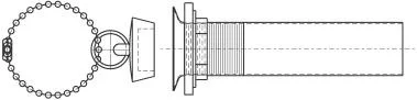 Sea Dog Marine - Drain Tube W/stopper (517515-1)