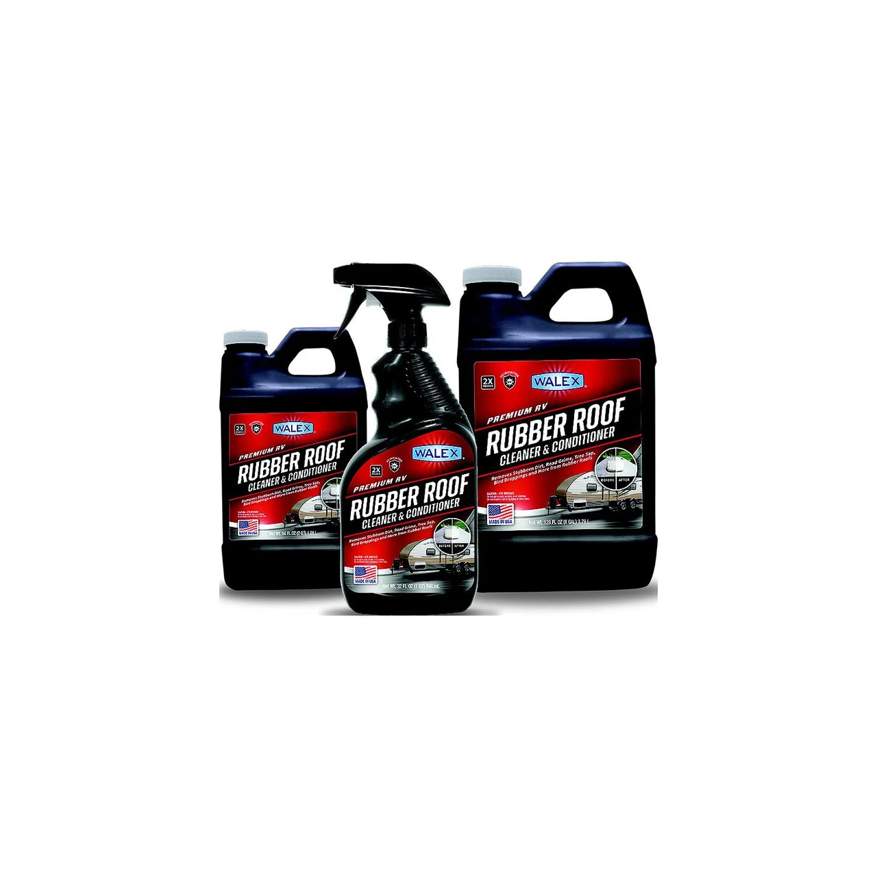 Walex Products - Walex WALRR1G Rubber Roof Cleaner and Conditioner, 1 Gallon - WALRR1G