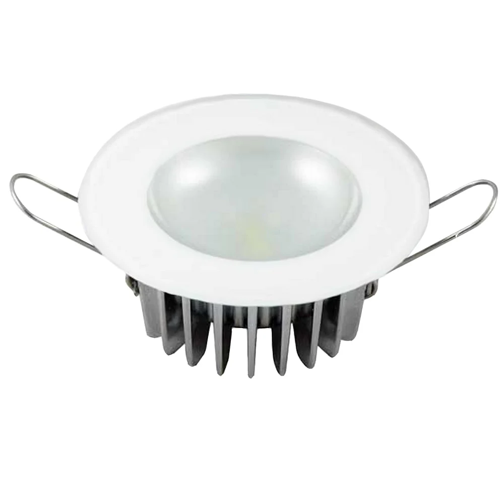 Lumitec Mirage - Flush Mount Down Light - Glass Finish/No Bezel - 4-Color Red/Blue/Purple Non Dimming w/White Dimming