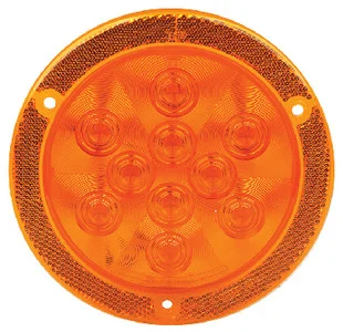 FulTyme RV - Led Tail Rnd 10 Leds Reflx Amb - 1152