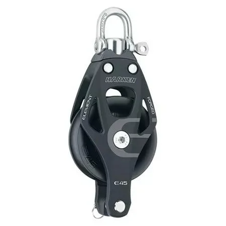 Harken 45mm Aluminum Element Single Swivel Block w/Becket