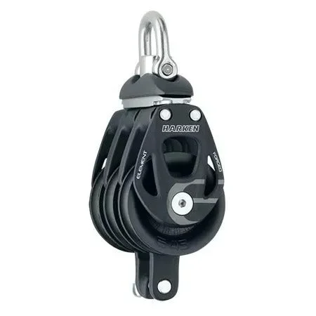 Harken 45mm Aluminum Element Triple Swivel Block w/Becket