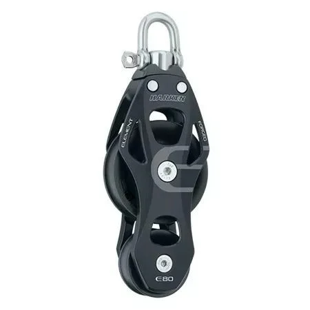 Harken 80mm Aluminum Element Fiddle Swivel Block