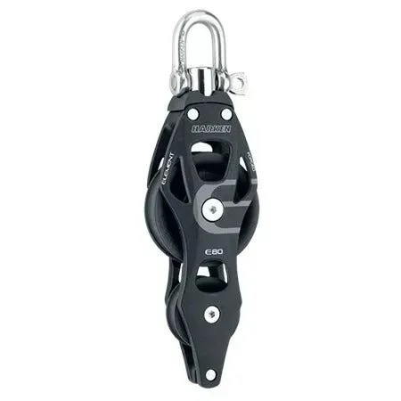 Harken 80mm Aluminum Element Fiddle Swivel Block w/Becket
