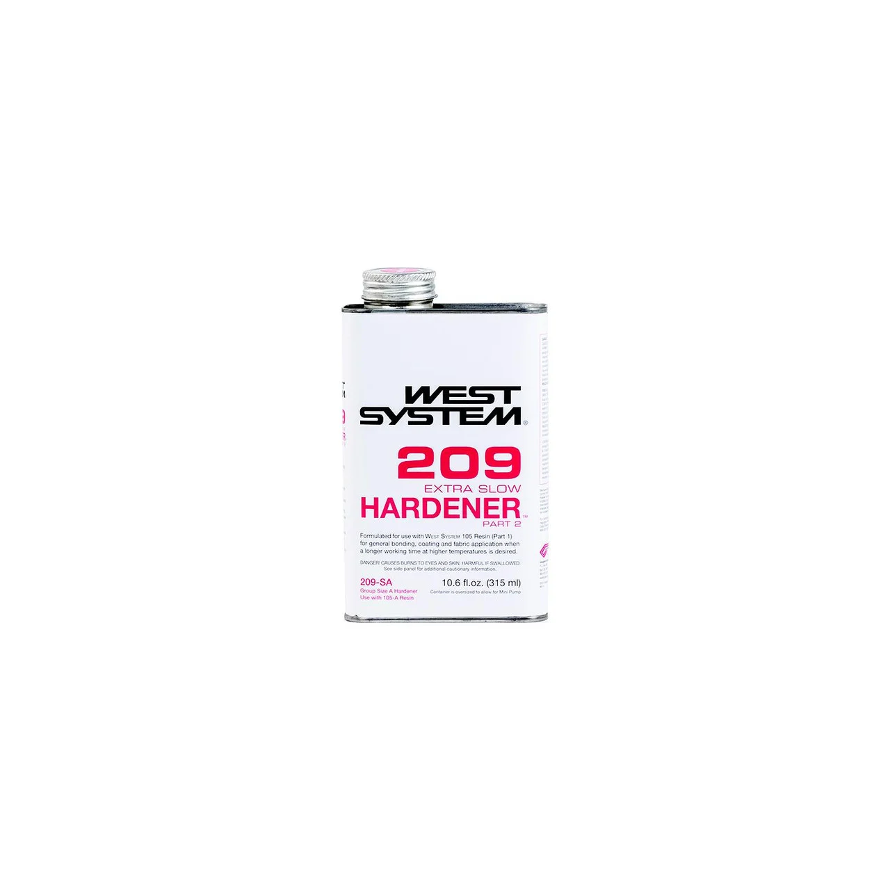 West System - West System 209SC Extra Slow Hardener, 1.45 Gallon - 209-SC