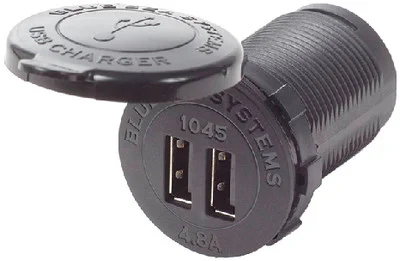 Blue Sea Systems - Dual Usb Socket 4.8a 12-24vdc - 1045