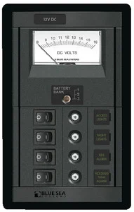 Blue Sea Systems - Panel 360 Dc 4p Switch Clb +vm - 1459
