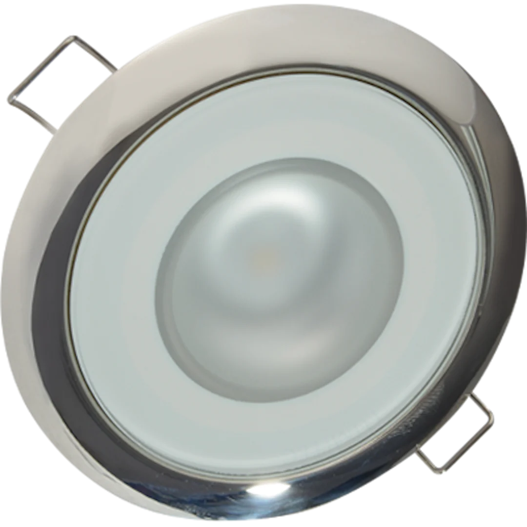 Lumitec Mirage Flush Mount Down Light Spectrum RGBW - Polished Bezel