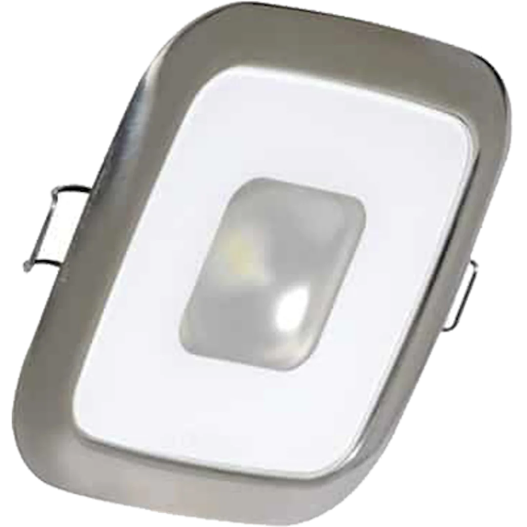 Lumitec Square Mirage Down Light - Spectrum RGBW Dimming - Polished Bezel