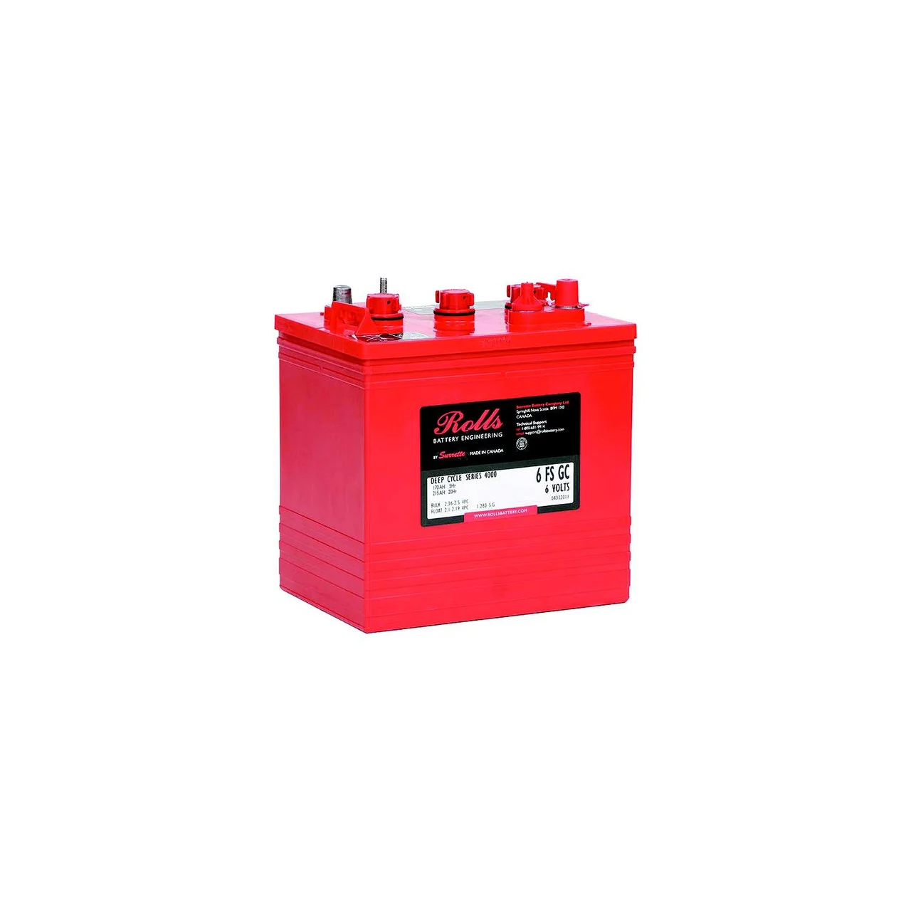Midstate Battery - Midstate Battery 6FSGC Rolls Premium Deep Cycle Batteries, 6V, Golf Cart - 6FSGC